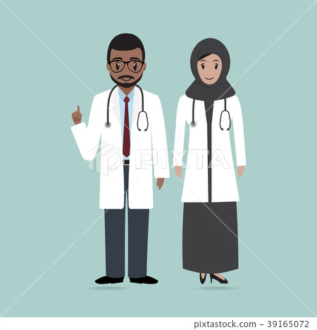 Muslim Doctor and Nurse illustration icon - Stock Illustration [39165072] -  PIXTA