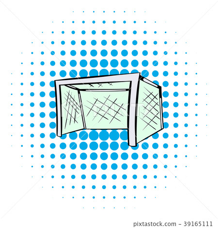 Football gate icon, comics style Football gate icon, comics style 39165111