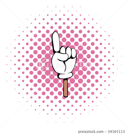 Hand gesture icon, comics style Hand gesture icon, comics style 39165113