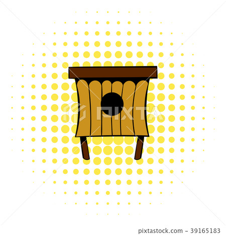 Wooden beehive icon, comics style Wooden beehive icon, comics style 39165183