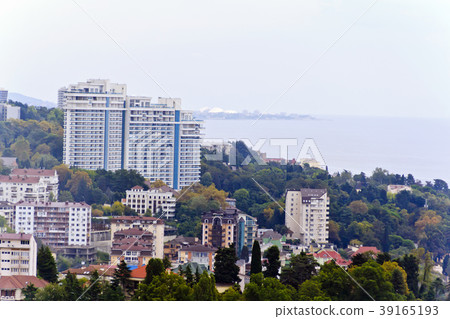 Panorama of Russian town Sochi Panorama of Russian town Sochi 39165193
