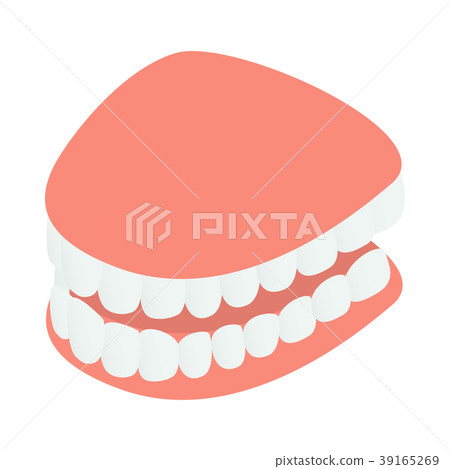 Dental jaw model icon, isometric 3d style Dental jaw model icon, isometric 3d style 39165269