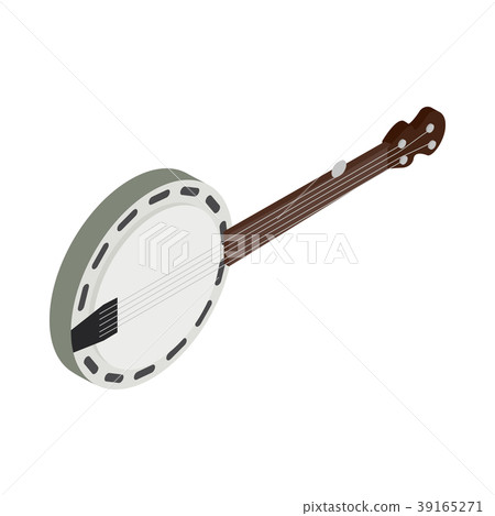 Banjo icon, isometric 3d style Banjo icon, isometric 3d style 39165271