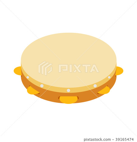 Tambourine icon, isometric 3d style 39165474
