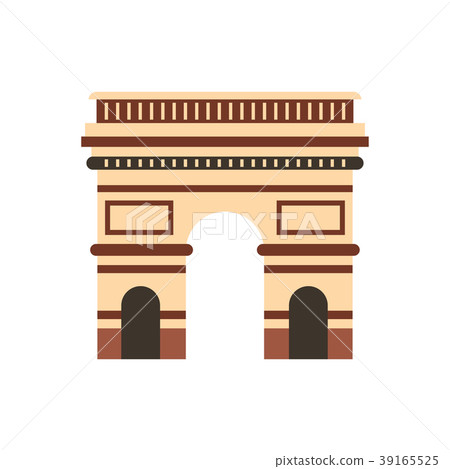Triumphal arch icon, flat style Triumphal arch icon, flat style 39165525