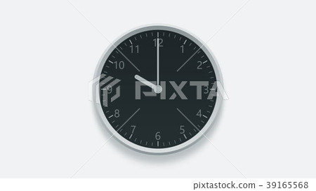 Office wall clock displays 10 oclock. 3D rendering 39165568