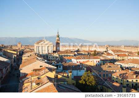 View of Cittadella, walled city in Italy 39165735