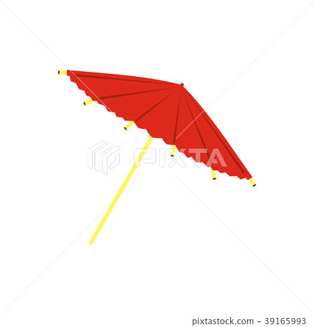 Asian parasol or umbrella icon, flat style Asian parasol or umbrella icon, flat style 39165993