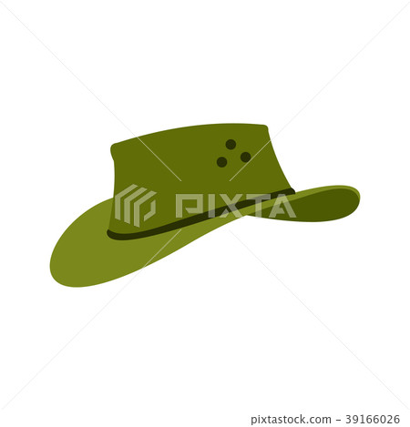 Cowboy hat icon, flat style 39166026
