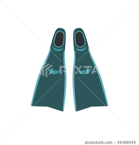 Blue flippers icon Blue flippers icon 39166048