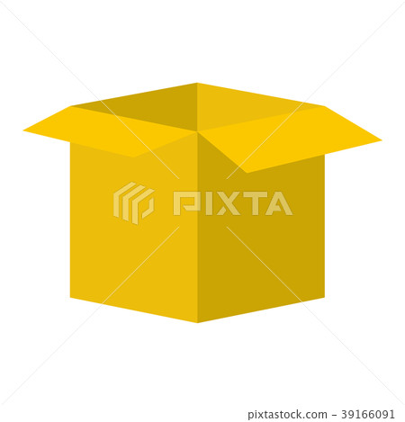 Open empty cardboard icon 39166091