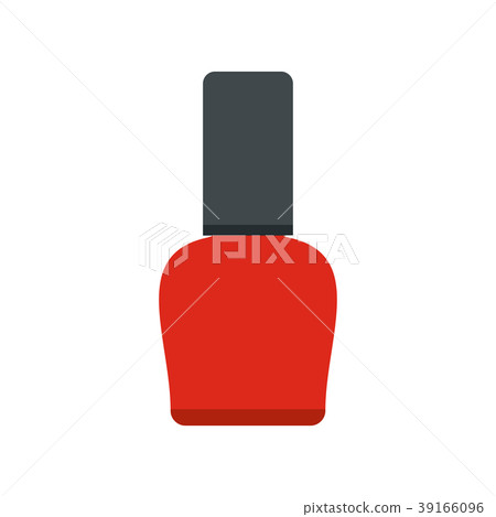 Red nail polish bottle icon 39166096