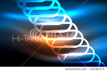 Glowing ellipses dark background, waves and swirl 39166373