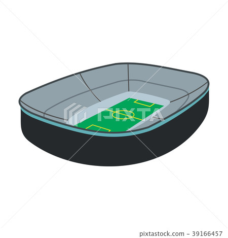 Oval footbal stadium icon 39166457