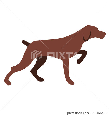 Hunting dog icon 39166495
