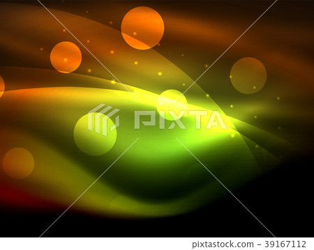 Neon wave background with light effects, curvy Neon wave background with light effects, curvy 39167112