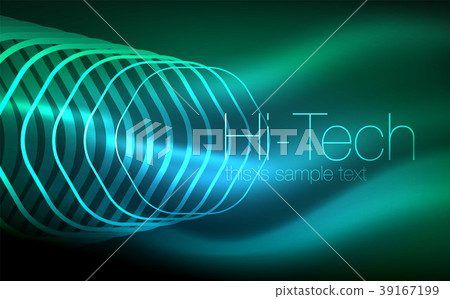 Outline hexagons, glowing geometric shapes Outline hexagons, glowing geometric shapes 39167199