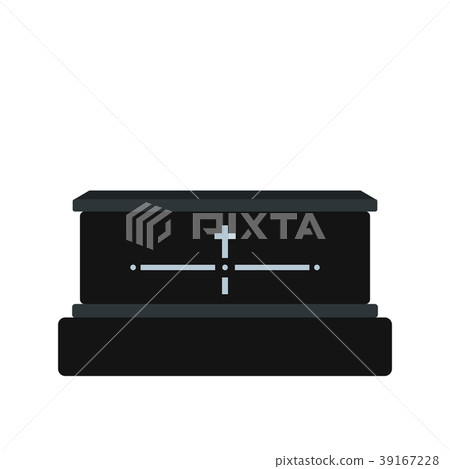 Black luxury coffin icon Black luxury coffin icon 39167228