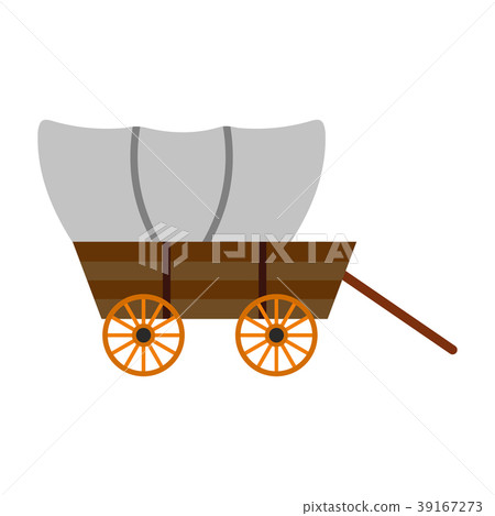 Western covered wagon icon Western covered wagon icon 39167273