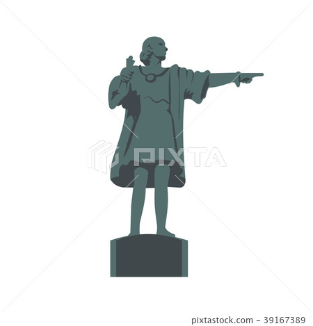 Cristobal Colon sculpture icon 39167389