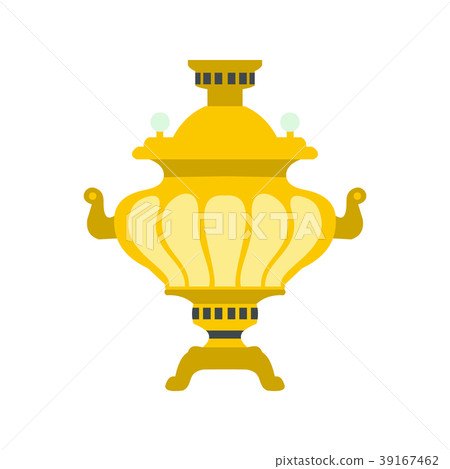Samovar icon, flat style 39167462