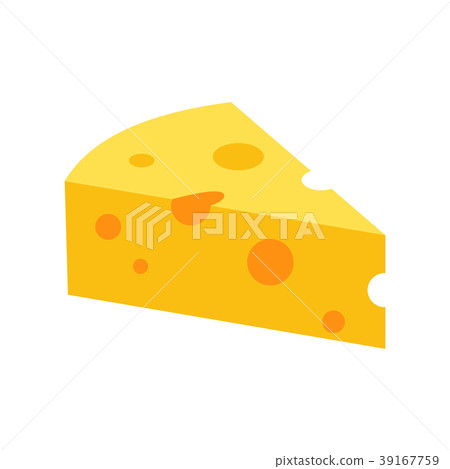 French cheese icon, flat style French cheese icon, flat style 39167759