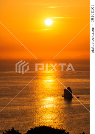 從小野町出發的日落，長崎日落路上的小角度日落[長崎縣長崎市小野町] 39168105