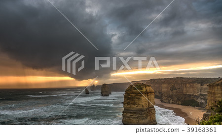 大洋路，澳大利亞，HDR圖像十二位傳道者 39168361