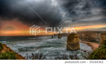 大洋路，澳大利亞，HDR圖像十二位傳道者 39168362