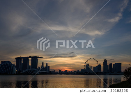 中央新加坡晚上視圖 中央新加坡晚上視圖 39168368