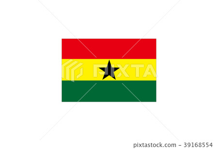 Flag of the world Ghana 39168554