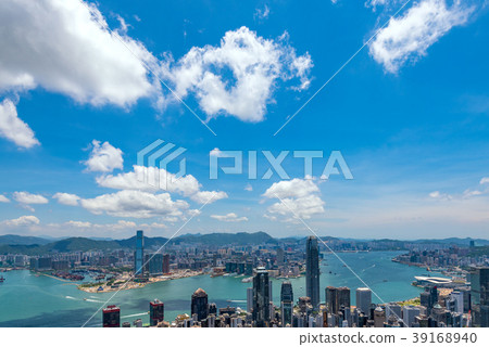 Hong Kong scenery seen from Victoria Peak Hong Kong scenery seen from Victoria Peak 39168940