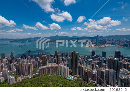 從太平山頂看到的香港風景 從太平山頂看到的香港風景 39168943