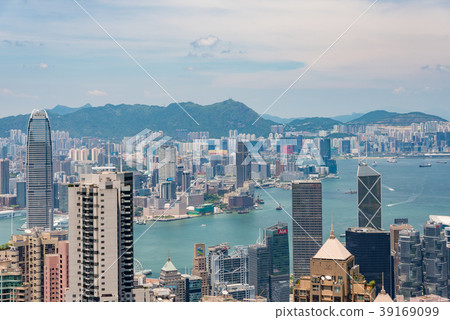 香港景觀從太平山頂日 39169099