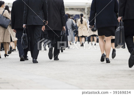 Walking back in a suit 39169834