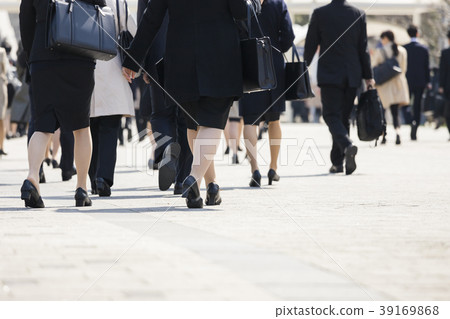 Walking back in a suit 39169868