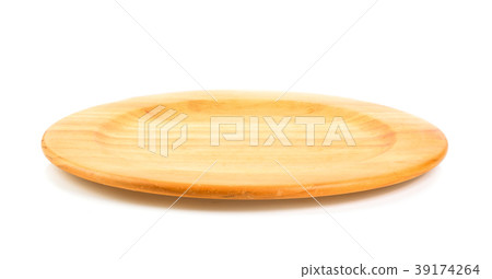Wooden Tray on the white background 39174264