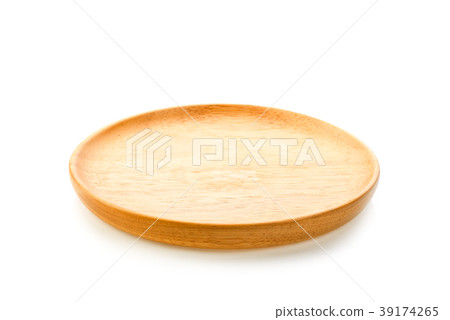 Wooden Tray on the white background 39174265