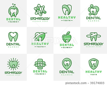 Vector dental label protection template Vector dental label protection template 39174803