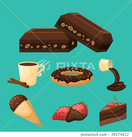 Chocolate various tasty sweets and candies sweet Chocolate various tasty sweets and candies sweet 39174812