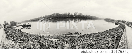 Waterfront in Szentendre, Hungary, colorless Waterfront in Szentendre, Hungary, colorless 39176852