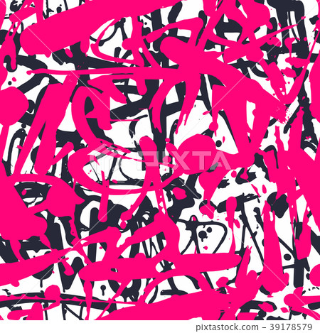 Vector graffiti seamless pattern with abstract 39178579