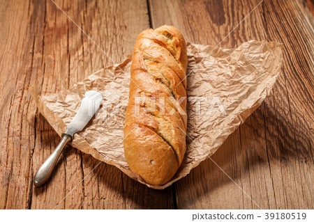 Garlic baguette. 39180519