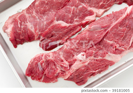Beef shoulder loin steak Raw meat Beef shoulder loin steak Raw meat 39181005