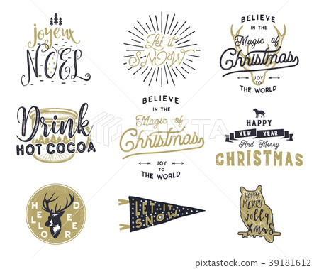 Big Merry Christmas typography quotes, wishes 39181612