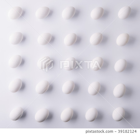 White eggs on a white background. Easter and White eggs on a white background. Easter and 39182124