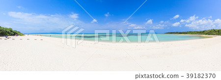 Kondoi Beach Taketomijima panoramic photo 39182370