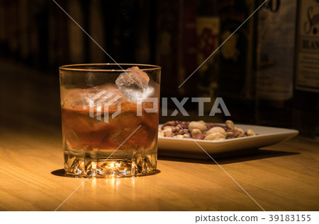 At the whiskey rock bar counter 39183155