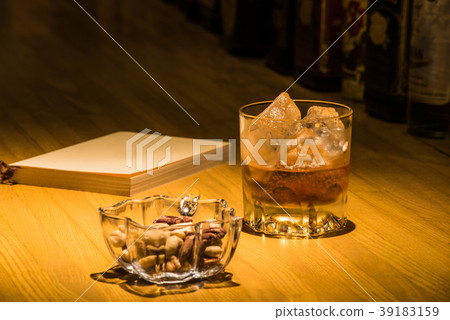 At the whiskey rock bar counter 39183159