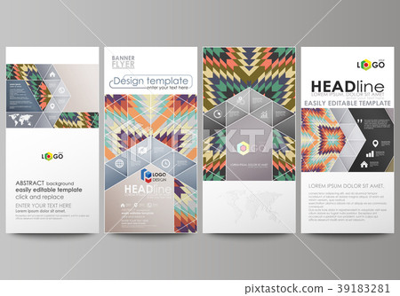 Flyers set, modern banners. Business templates 39183281